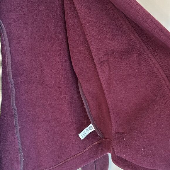 Athleta Women’s Easy Cozy Karma Jacket Cassis SIZE Medium #158372 maroon EUC! - Picture 10 of 12